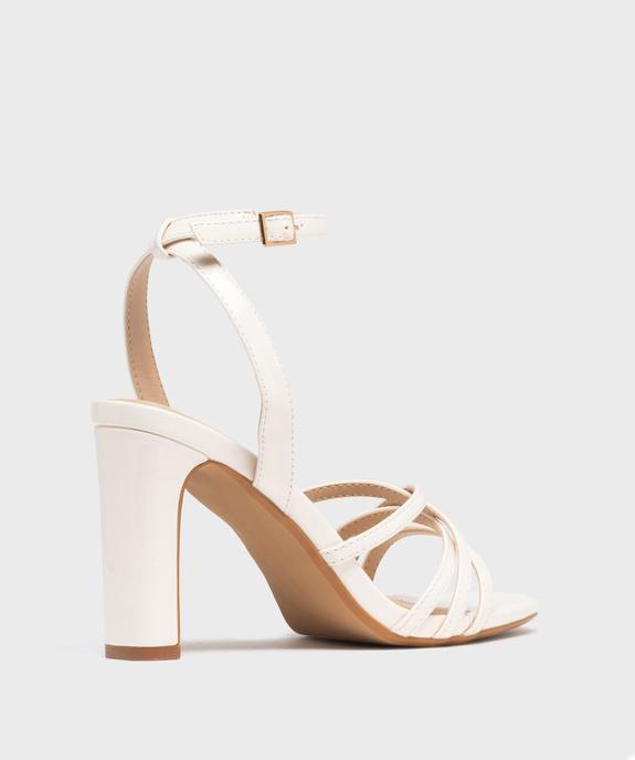 Sandales à talon haut et fines brides vernies femme  vue5 - FOLLOW ME - GEMO