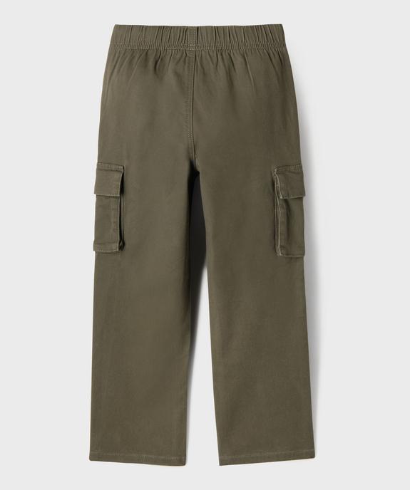 Pantalon cargo avec taille élastique garçon vue5 - GEMO (ENFANT) - GEMO