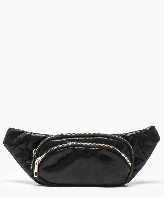 Sac banane pour femme à paillettes et double zip vue2 - GEMO (ACCESS) - GEMO