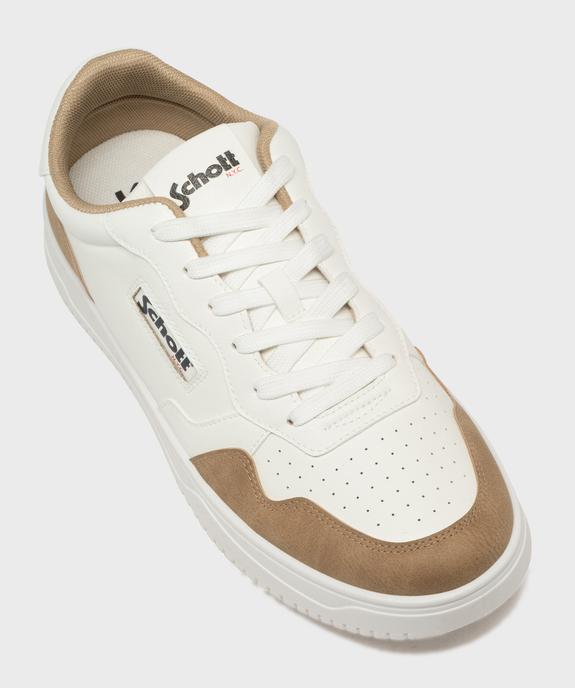 Baskets basses bicolores homme - Schott vue6 - SCHOTT - GEMO