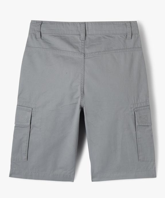 Bermuda coupe Cargo Regular garçon vue4 - GEMO 4G GARCON - GEMO