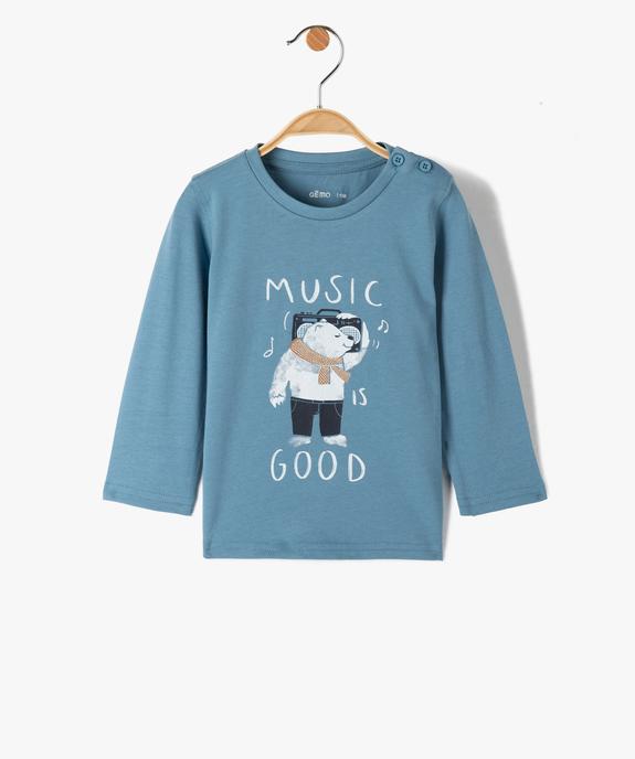 Tee-shirt bébé garçon imprimé fantaisie vue1 - GEMO(BEBE DEBT) - GEMO