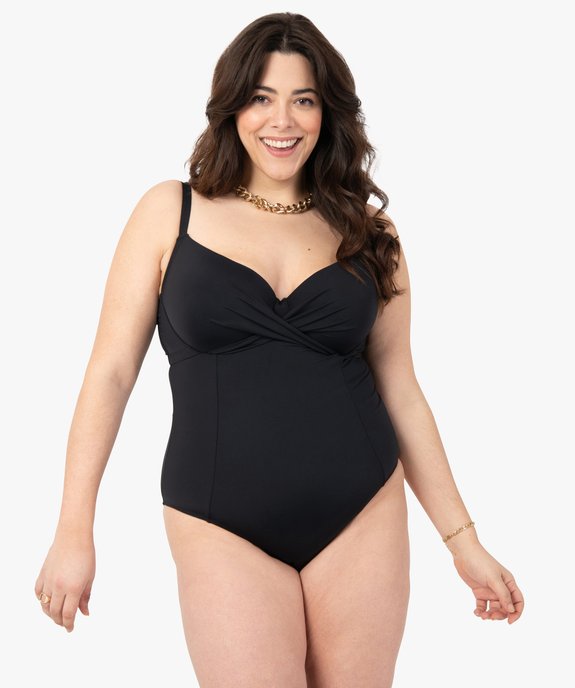 Maillot de bain femme grande taille 1 pièce à armatures vue1 - GEMO (PLAGE) - GEMO