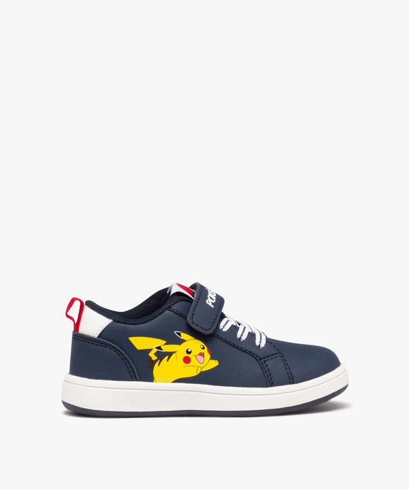 Baskets garçon à tige basse en matière mate - Pokémon vue1 - POKEMON - GEMO