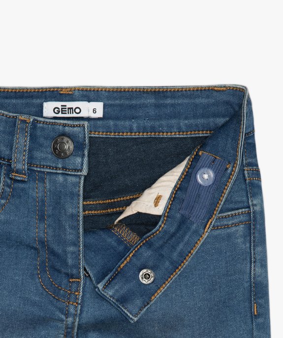 Jean fille coupe skinny en matière extensible vue2 - GEMO (ENFANT) - GEMO