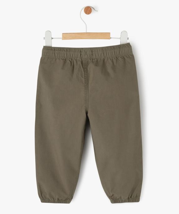 Pantalon parachute en toile bébé garçon vue3 - GEMO(BEBE DEBT) - GEMO