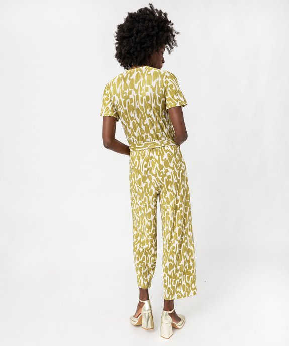 Combinaison pantalon en maille froissée et fluide femme vue4 - GEMO(FEMME PAP) - GEMO