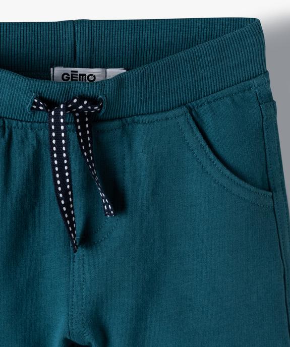 Short bébé garçon confortable en jersey à taille élastiquée vue2 - GEMO 4G BEBE - GEMO