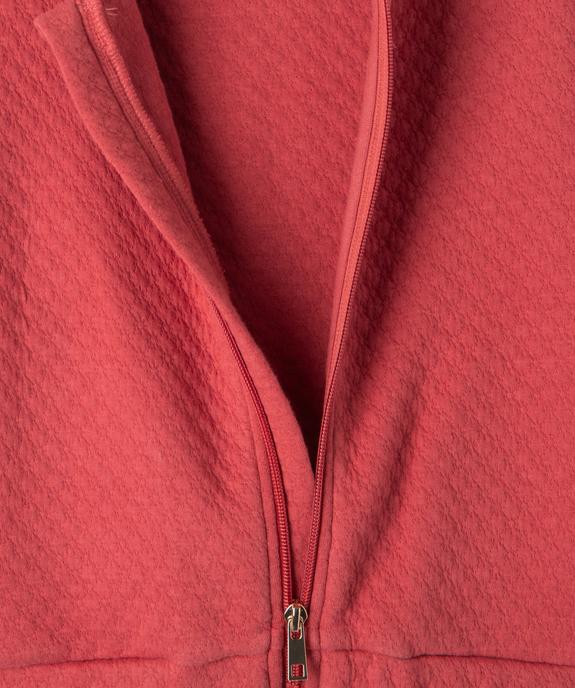 Sweat zippé en maille fantaisie fille vue4 - GEMO (ENFANT) - GEMO