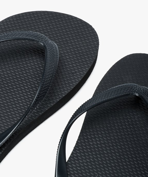 Tongs femme unies vue3 - GEMO (PLAGE) - GEMO