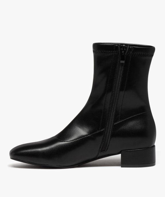 Boots chaussettes à tige souple femme vue3 - GEMO (CASUAL) - GEMO