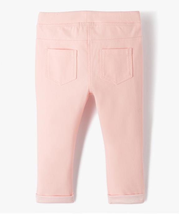 Jegging à taille réglable bébé fille vue3 - GEMO(BB COUCHE) - GEMO