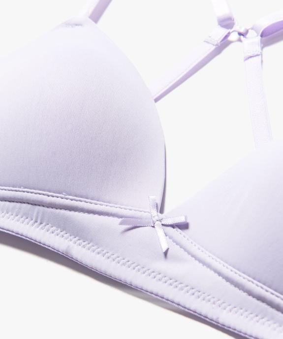 Soutien-gorge avec bonnets paddés et bretelles multipositions fille vue2 - GEMO (JUNIOR) - GEMO