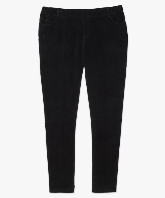 Jegging femme en velours uni vue4 - GEMO (G TAILLE) - GEMO