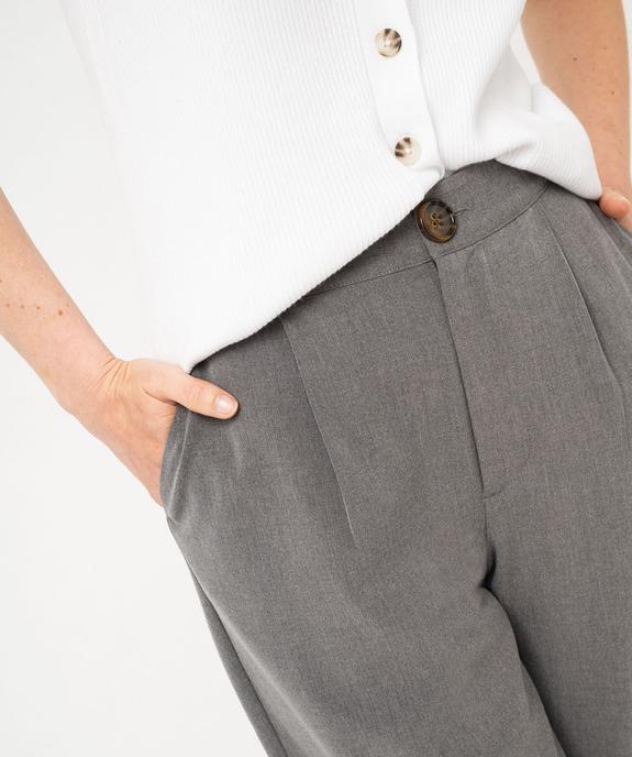 Pantalon fluide coupe large avec pinces femme vue3 - GEMO(FEMME PAP) - GEMO