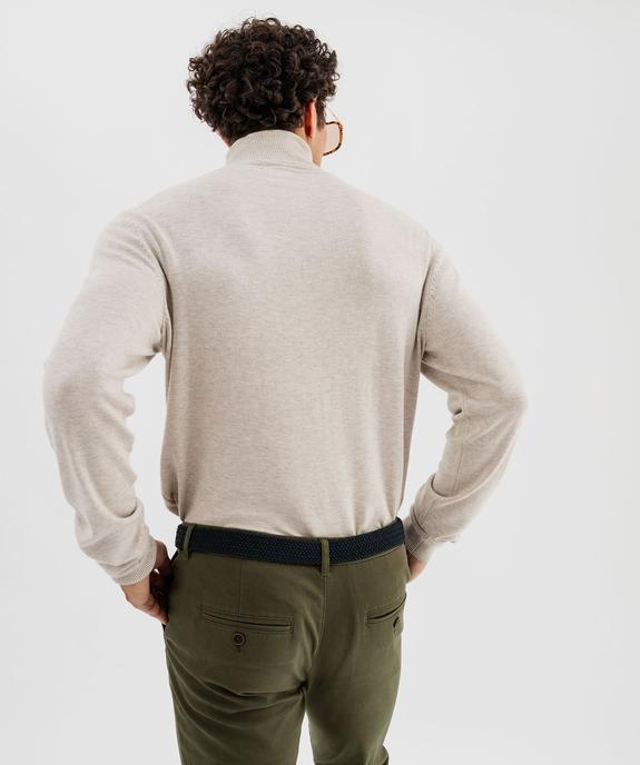 Pull col roulé en maille fine homme vue4 - GEMO 4G HOMME - GEMO