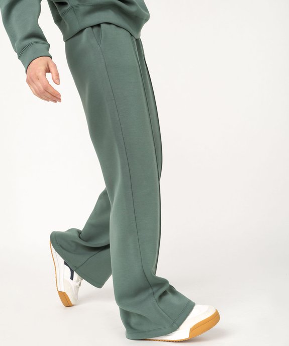Pantalon large en maille à taille élastiquée femme vue1 - GEMO(FEMME PAP) - GEMO
