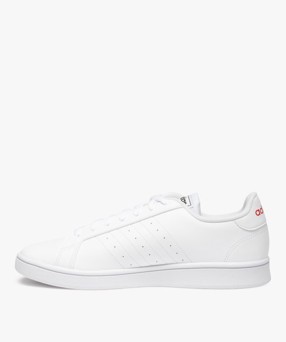 Baskets homme à bandes colorées – Adidas Grand Court Base vue3 - ADIDAS - GEMO