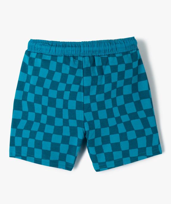 Short bébé garçon en maille avec poche latérale vue3 - GEMO(BEBE DEBT) - GEMO