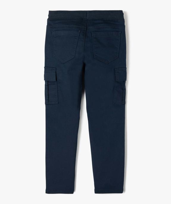 Pantalon multipoches en matière résistante garçon vue5 - GEMO 4G GARCON - GEMO