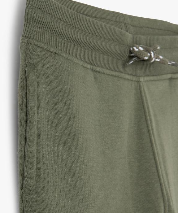 Bermuda en maille avec intérieur molletonné garçon vue2 - GEMO (ENFANT) - GEMO