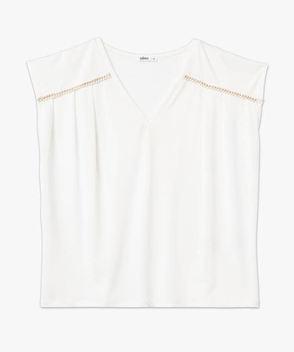Tee-shirt léger sans manches à plis femme vue4 - GEMO(FEMME PAP) - GEMO