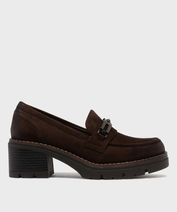 Mocassins avec bijou métallique sur semelle crantée femme - Valentina Baldano vue1 - VALENTINA BALDA - GEMO