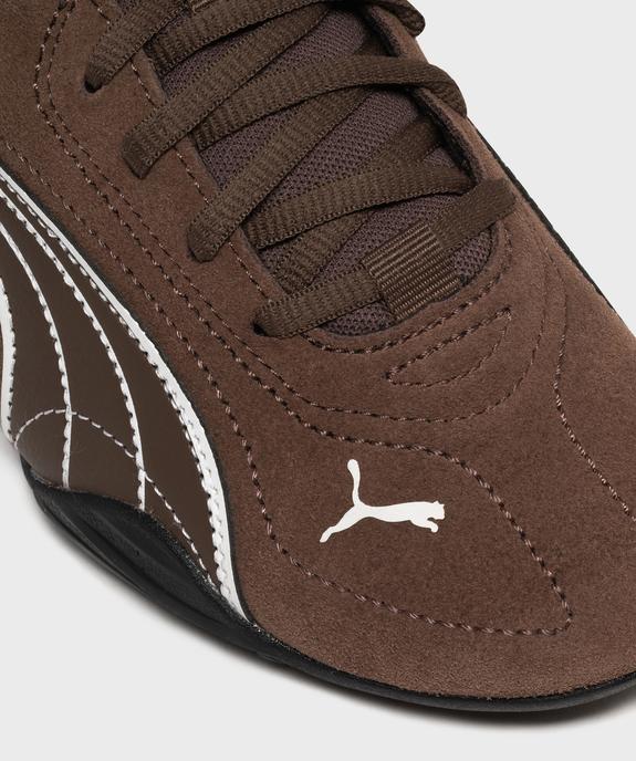 Baskets basses à lacets en cuir suédé Catch femme - Puma vue6 - PUMA - GEMO