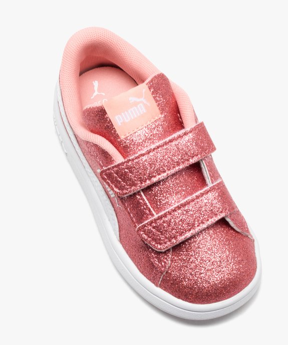 Baskets fille unies à paillettes avec double scratch - Puma vue5 - PUMA - GEMO