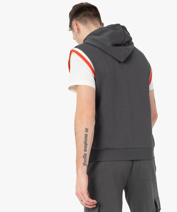 Sweat homme à capuche sans manches  – Camps United vue3 - CAMPS UNITED - GEMO