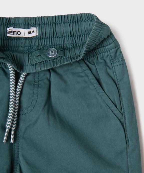 Pantalon jogger avec taille ajustable bébé garçon vue2 - GEMO(BEBE DEBT) - GEMO