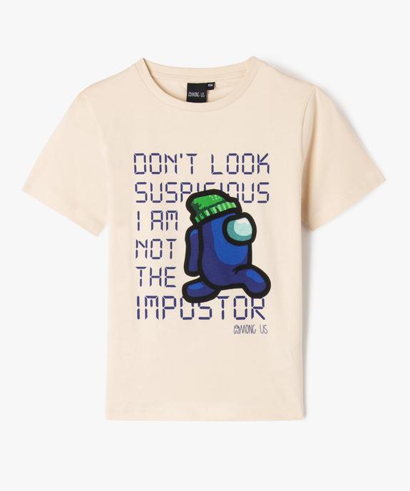 Tee-shirt à manches courtes avec motif garçon - Among Us vue1 - AMONG US - GEMO