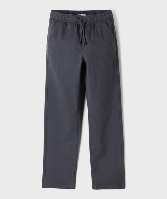 Pantalon Regular avec ceinture ajustable garçon vue1 - GEMO (JUNIOR) - GEMO