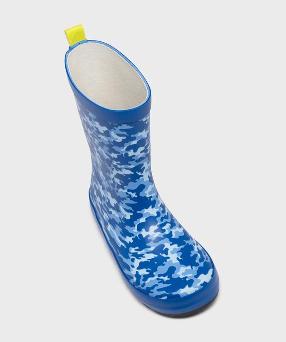 Bottes de pluie imprimé camo garçon - Buggy Shoes vue5 - BUGGY - GEMO