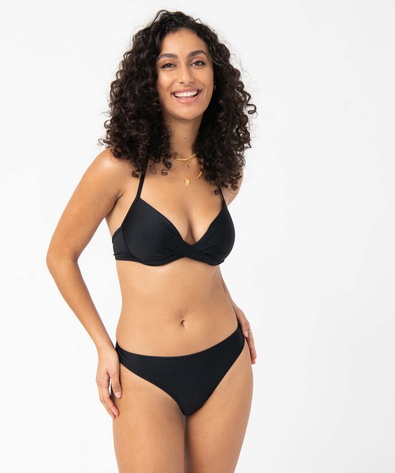 Haut de maillot de bain femme forme corbeille effet drapé vue5 - GEMO 4G FEMME - GEMO