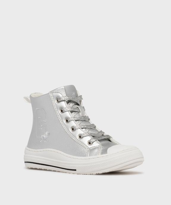 Baskets montantes en matière métallisée fille - Chipie vue2 - CHIPIE - GEMO