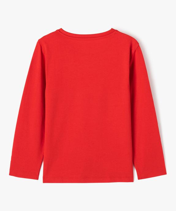 T-shirt manches longues imprimé garçon vue4 - GEMO 4G GARCON - GEMO