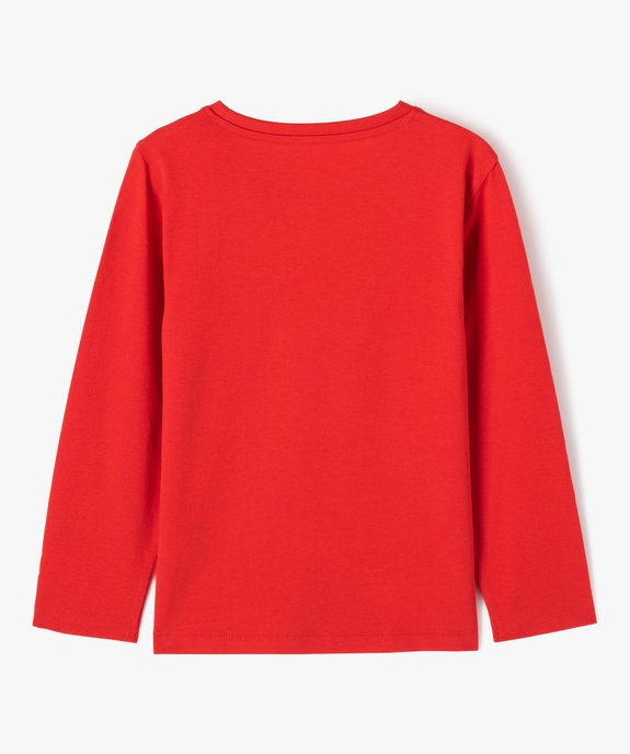 Tee-shirt à manches longues avec motif XXL garçon vue4 - GEMO 4G GARCON - GEMO