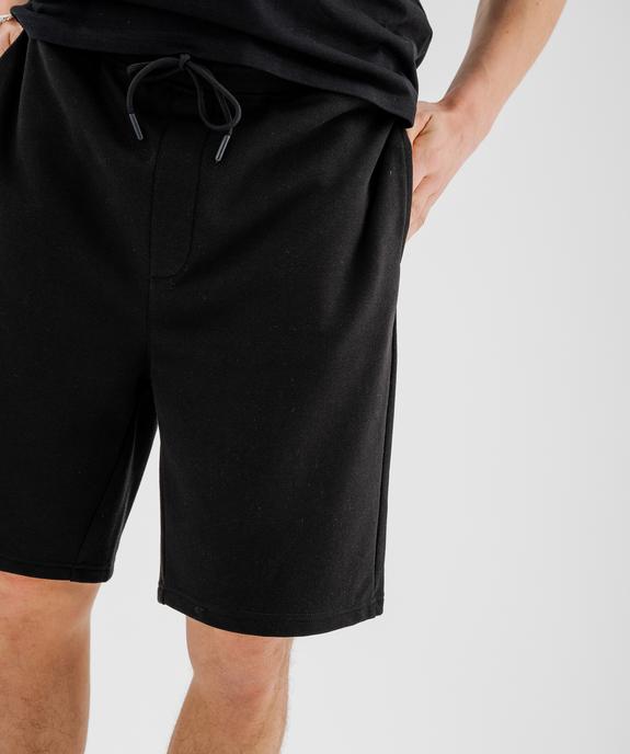 Bermuda en maille French Terry avec taille ajustable homme vue3 - GEMO 4G HOMME - GEMO