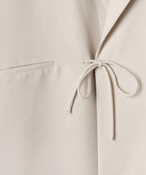 Veste blazer avec fermeture liens à nouer fille vue3 - GEMO (JUNIOR) - GEMO