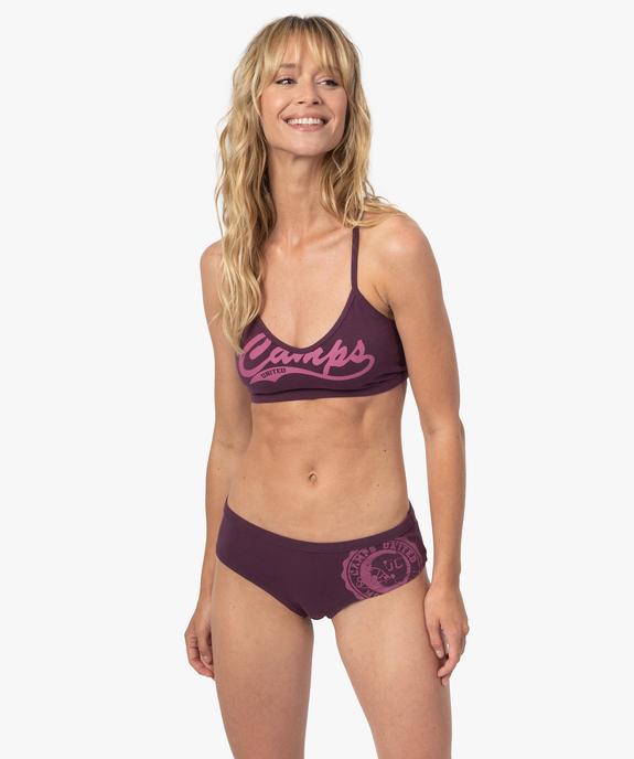 Brassière femme à fines bretelles - Camps United vue3 - CAMPS UNITED - GEMO