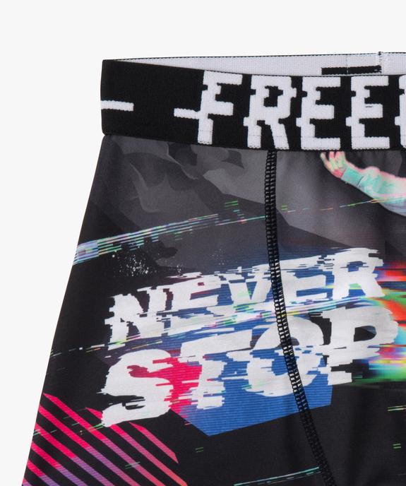 Boxer microfibre seconde peau imprimée garçon - Freegun vue2 - FREEGUN - GEMO
