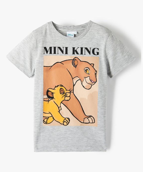 Tee-shirt garçon à manches courtes imprimé Disney - Le Roi Lion vue1 - DISNEY DTR - GEMO