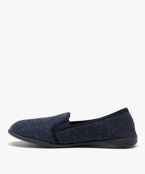 Pantoufles femme à petits pois brillants vue3 - GEMO(HOMWR FEM) - GEMO