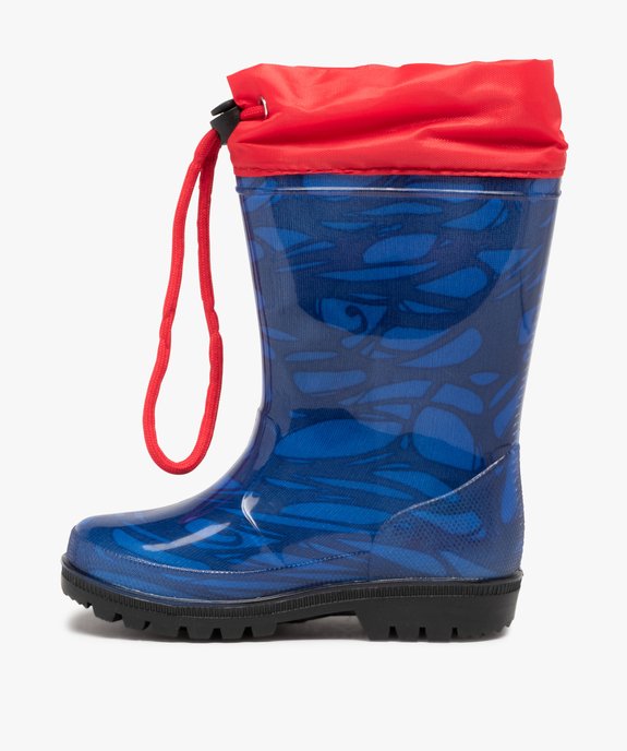 Bottes de pluie garçon à col ajustable – Spider-Man vue3 - SPIDERMAN - GEMO