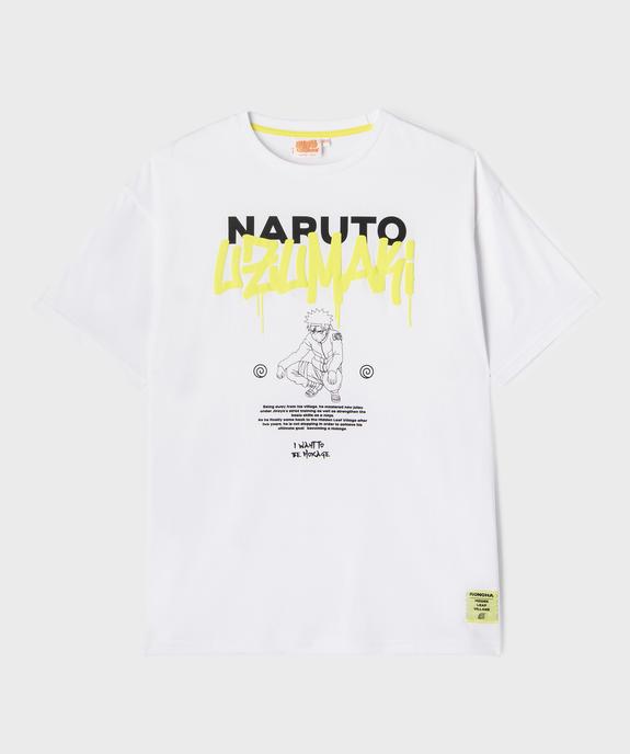 Tee-shirt manches courtes à motif manga garçon - Naruto Shippuden vue1 - NARUTO - GEMO