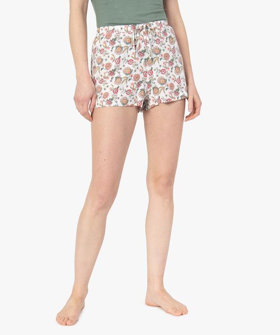 Short de pyjama femme imprimé vue1 - GEMO(HOMWR FEM) - GEMO