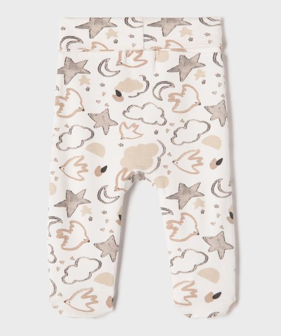Pantalon à pieds et ceinture élastique en jersey bébé (lot de 2) vue3 - GEMO 4G BEBE - GEMO