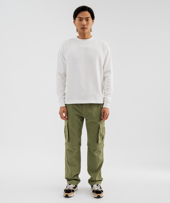 Pantalon cargo 2-en-1 transformable en short homme - Roadsign vue2 - ROADSIGN G4G - GEMO