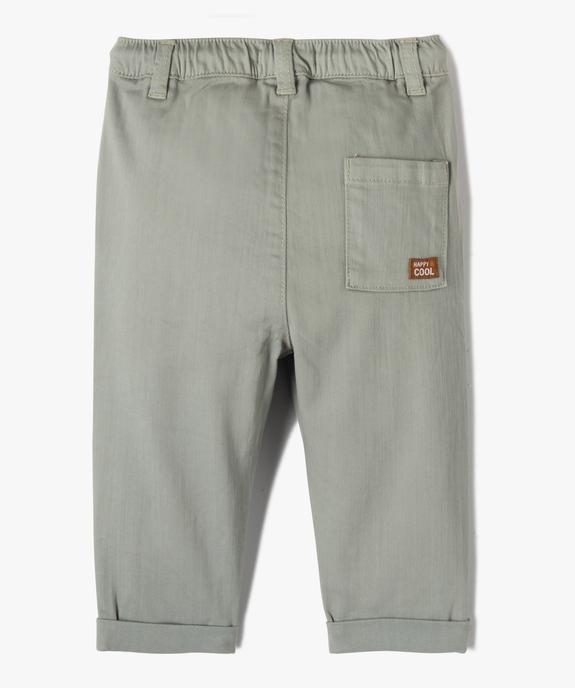 Pantalon en denim coloré bébé garçon vue3 - GEMO(BB COUCHE) - GEMO